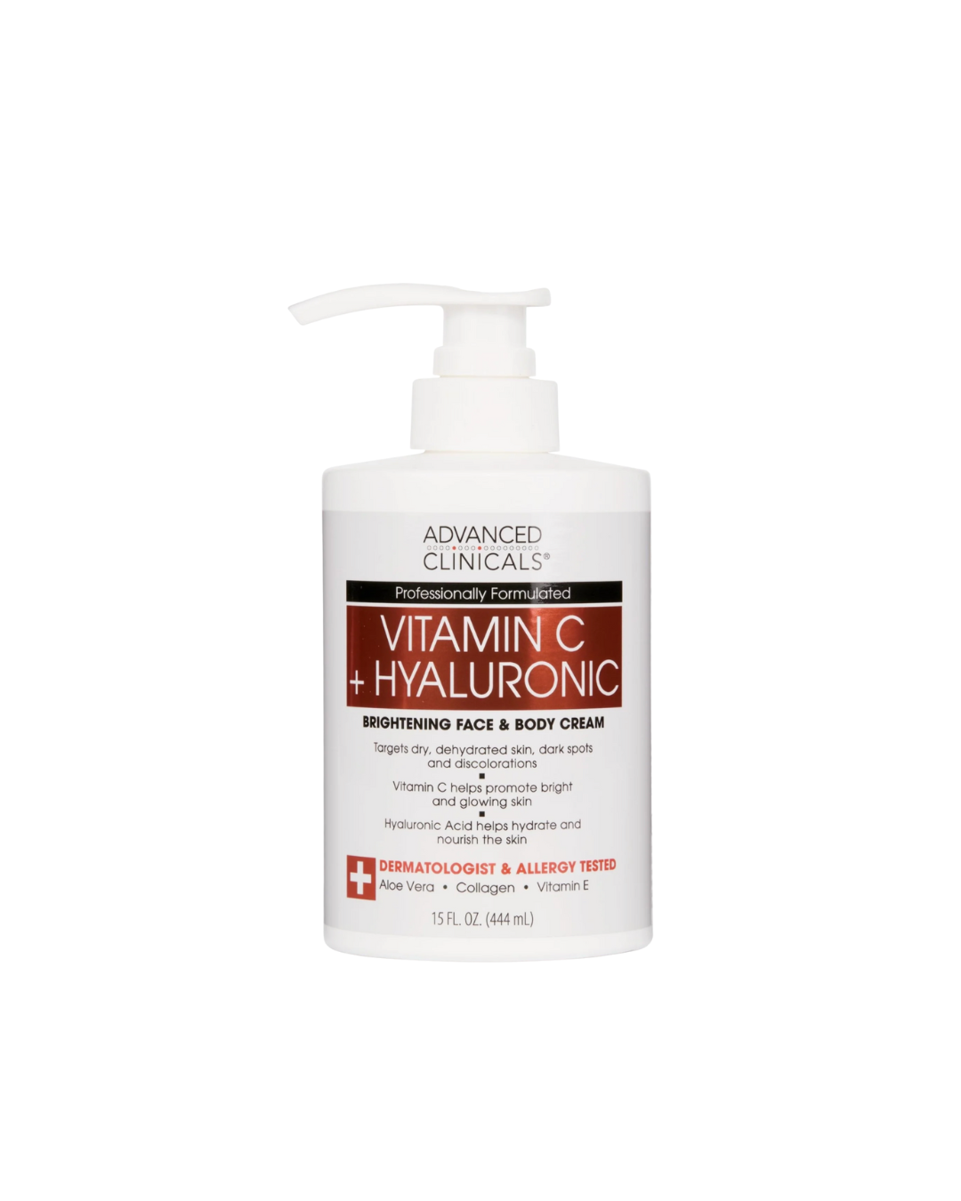 Advanced Clinicals Vitamin C + Hyaluronic Brightening Cream