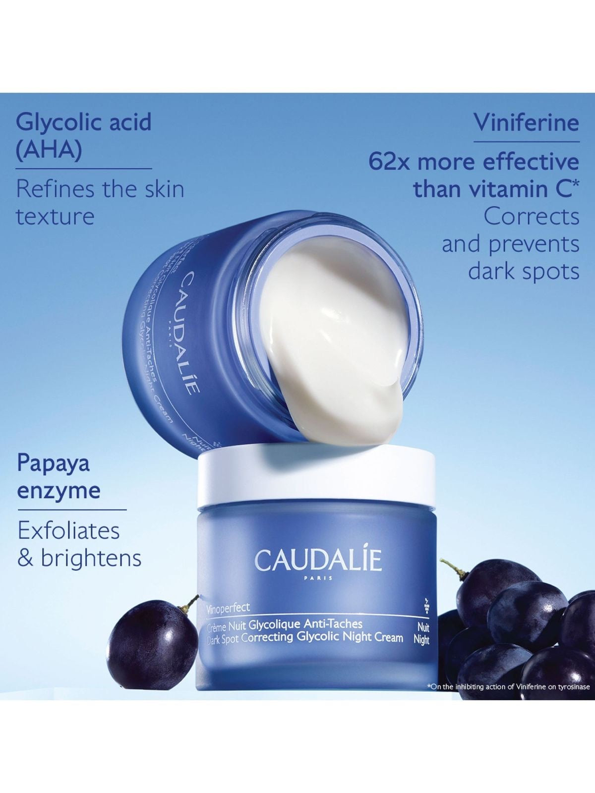 Caudalíe Vinoperfect Dark Spot Correcting Glycolic Night Cream
