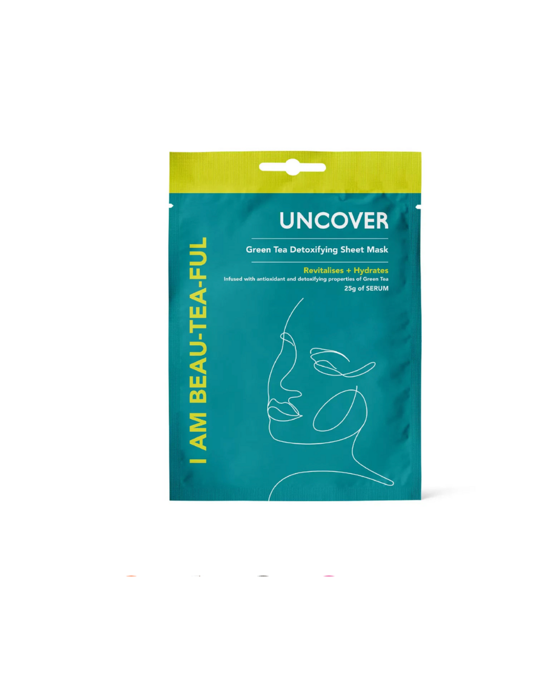 Uncover I Am Beautiful Green Tea Detoxifying Sheet mask