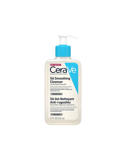 CeraVe SA Smoothing Cleanser For Dry, Rough Bumpy Skin (473ml)