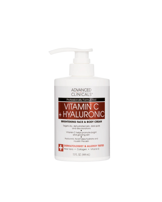 Advanced Clinicals Vitamin C + Hyaluronic Brightening Cream