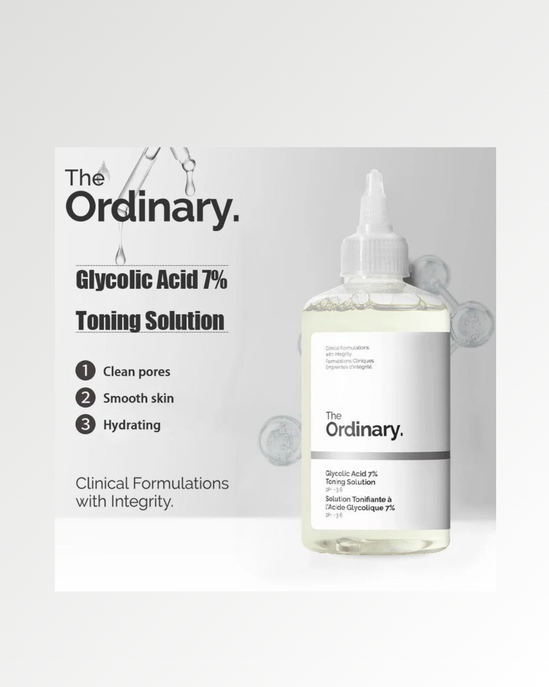 The Ordinary Glycolic Acid 7% Exfoliating Toner (240ml)